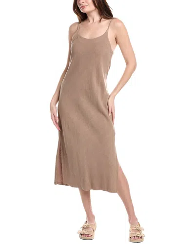 Splendid Breeze Linen-blend Maxi Dress In Brown