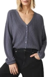 Splendid Bri Rib Blouson Sleeve Cardigan