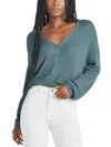 Splendid Bri Rib-knit Drop-shoulder Cardigan In Blue