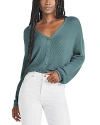 Splendid Bri Rib-knit Drop-shoulder Cardigan In Seaside