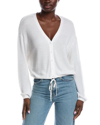 Splendid Bri Cashmere-blend Cardigan In White