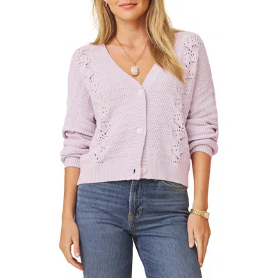 Splendid Bridget Cotton Cardigan In Purple