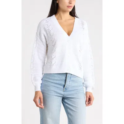 Splendid Bridget Cotton Cardigan In White