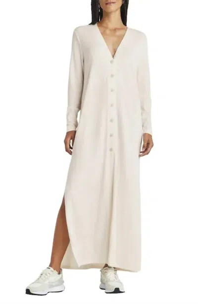 Splendid Brooke Button Down Dress In Moonstone In Neutral