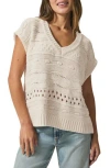 Splendid Brynna Open Stitch V-neck Sweater