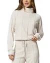 Splendid Sweatersoft Zip Hoodie In Pale Oak In White