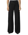 Splendid Cable Drawstring Wide Leg Pants In Black