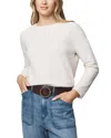 Splendid Callista Long Sleeve Tee In White
