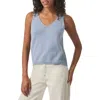 Splendid Cambell Mixed Stitch Sweater Tank In Seaport