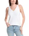 Splendid Cambell Mixed Stitch Sweater Tank In White