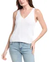 Splendid Cambell Mixed Stitch Sweater Tank In White