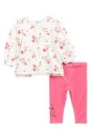 Splendid Camellia Rose Pullover & Leggings Set In Multi
