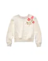 Splendid Camellia Rose Pullover In White
