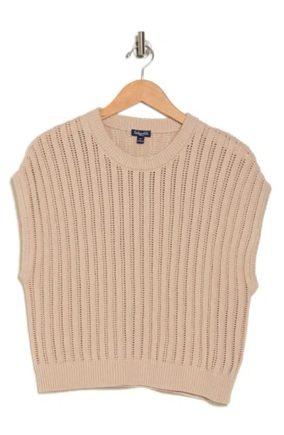 Splendid Camille Knit Sweater Vest In Natural
