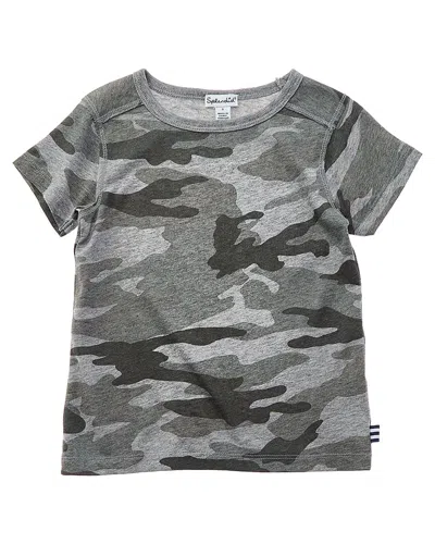 Splendid Camo T-shirt In Gray
