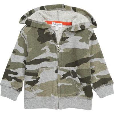 Splendid Babies'  Camo Zip Hoodie In Multi