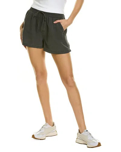 Splendid Campside Linen-blend Short In Led-lead