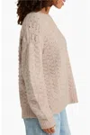Splendid Candace Texture Crewneck Sweater In Multi