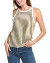 Splendid Candice Linen-blend Tank In Green