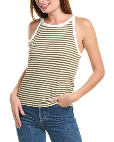 Splendid Candice Linen-blend Tank In Green