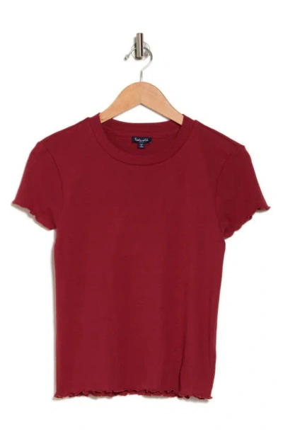 Splendid Cannes Rib Cotton Blend Top In Red