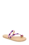Splendid Capri Beaded Sandal In Multi Pink