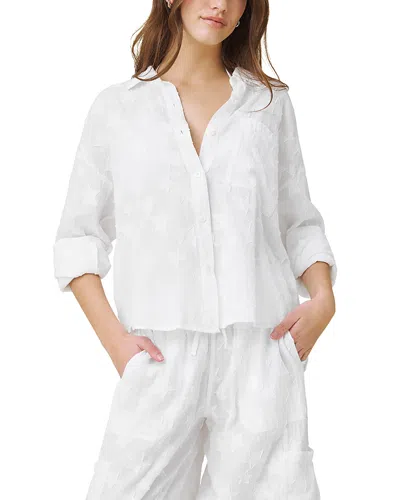 Splendid Caprice Star Texture Shirt In Gray