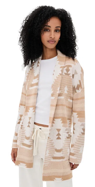 Splendid Cardigan Burnt Orange Aztc In Neutral