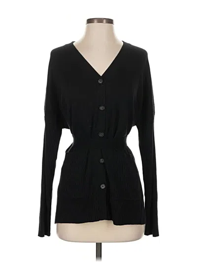 Pre-owned Splendid Cardigan Sweater In Black