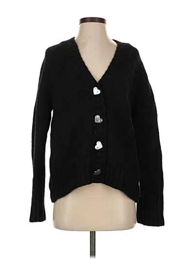 Pre-owned Splendid Cardigan Sweater In Black