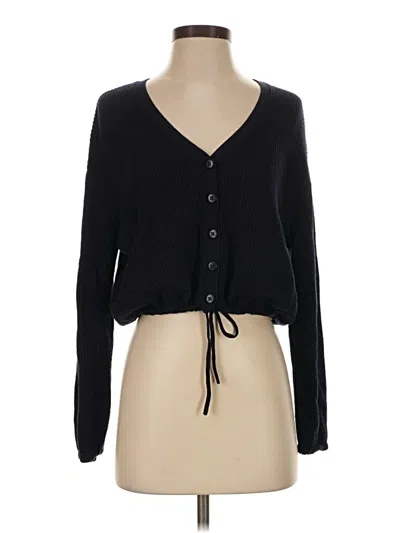 Pre-owned Splendid Cardigan Sweater In Black