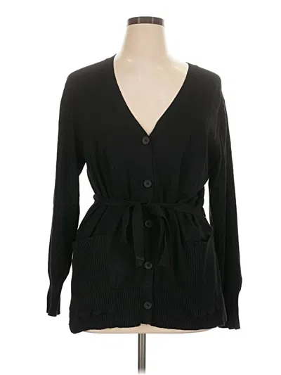 Pre-owned Splendid Cardigan Sweater In Black