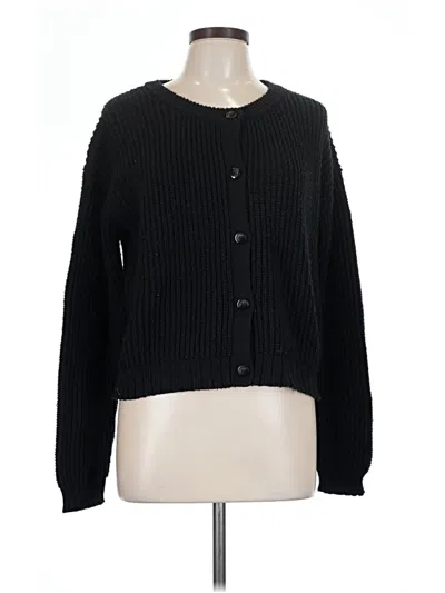 Pre-owned Splendid Cardigan Sweater In Black