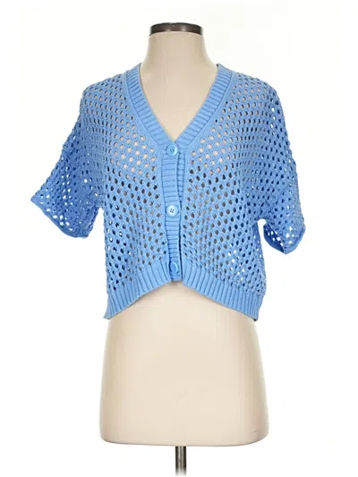 Pre-owned Splendid Cardigan Sweater In Blue