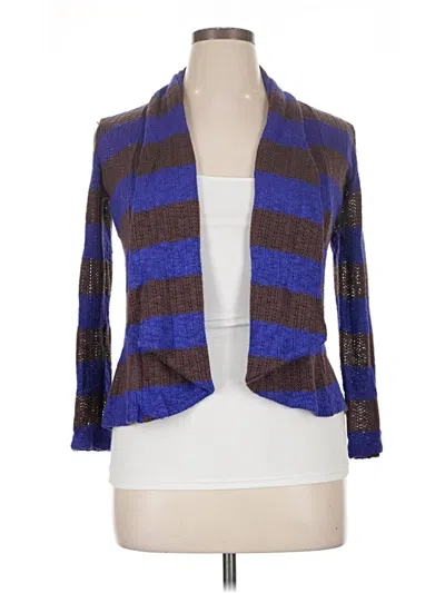 Pre-owned Splendid Cardigan Sweater In Blue