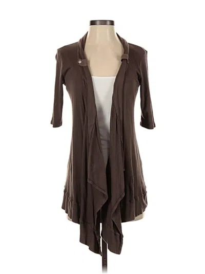 Pre-owned Splendid Cardigan Sweater In Brown