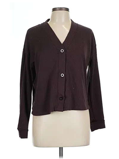 Pre-owned Splendid Cardigan Sweater In Brown
