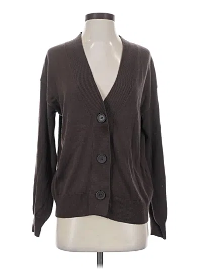 Pre-owned Splendid Cardigan Sweater In Brown