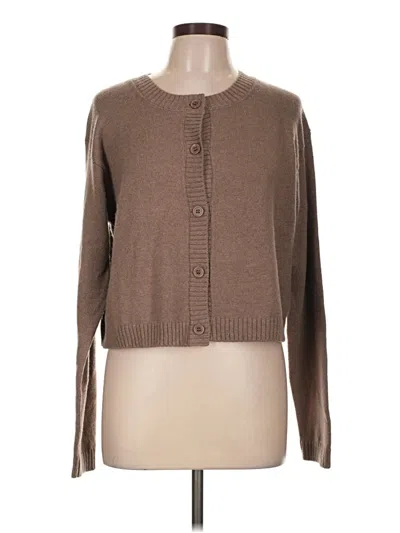 Pre-owned Splendid Cardigan Sweater In Brown