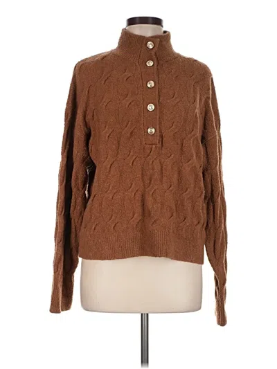 Pre-owned Splendid Cardigan Sweater In Brown