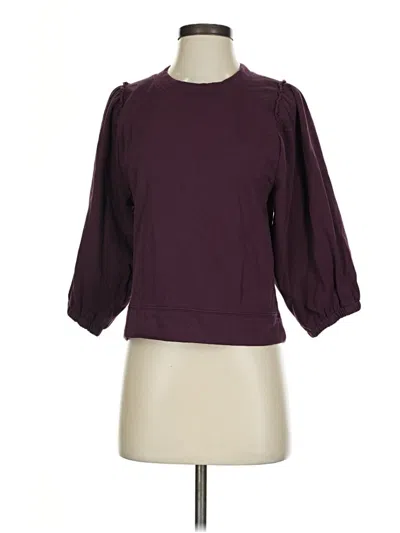 Pre-owned Splendid Cardigan Sweater In Burgundy