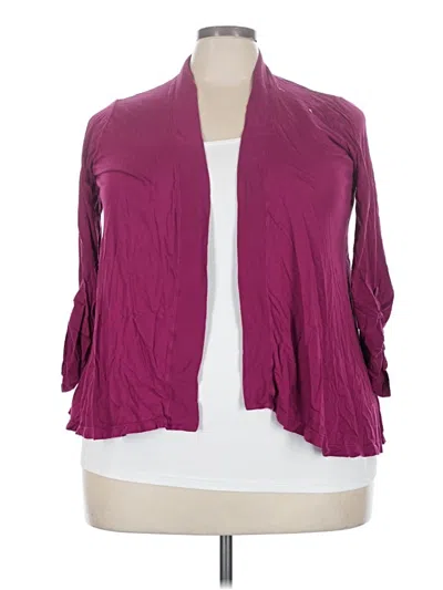 Pre-owned Splendid Cardigan Sweater In Burgundy