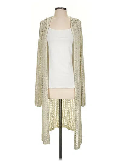Pre-owned Splendid Cardigan Sweater In Gold