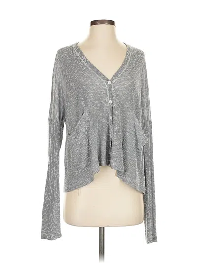Pre-owned Splendid Cardigan Sweater In Gray