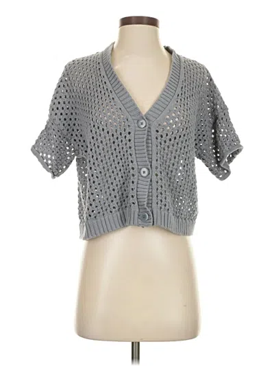 Pre-owned Splendid Cardigan Sweater In Gray