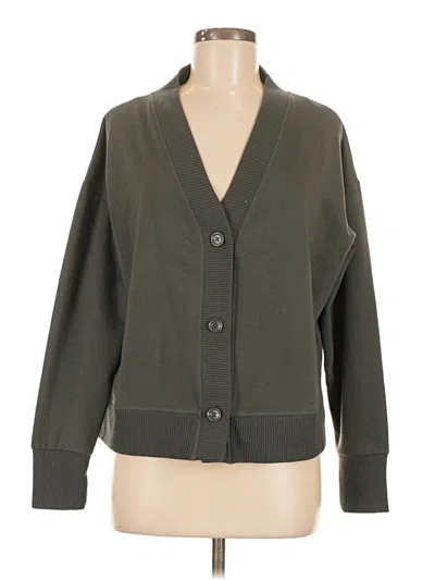 Pre-owned Splendid Cardigan Sweater In Green