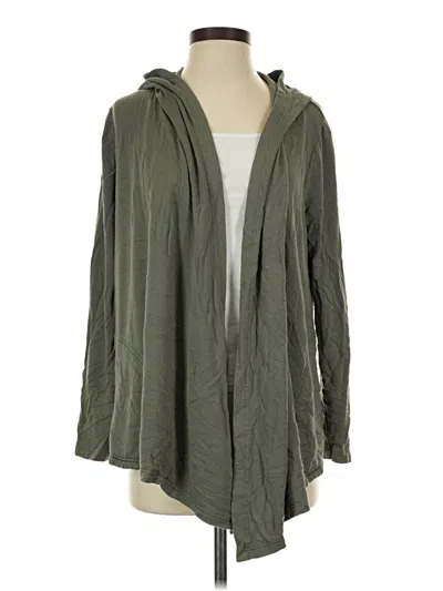 Pre-owned Splendid Cardigan Sweater In Green