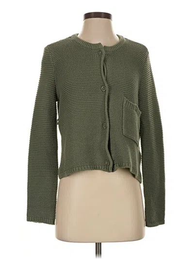Pre-owned Splendid Cardigan Sweater In Green