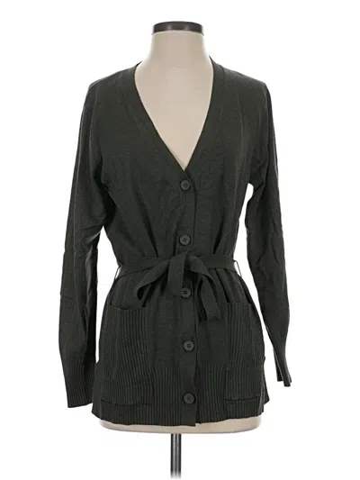 Pre-owned Splendid Cardigan Sweater In Green