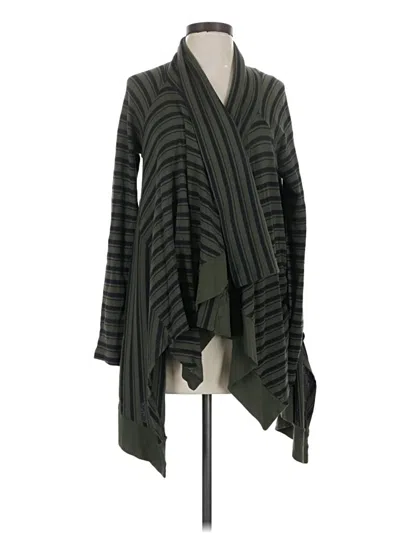 Pre-owned Splendid Cardigan Sweater In Green